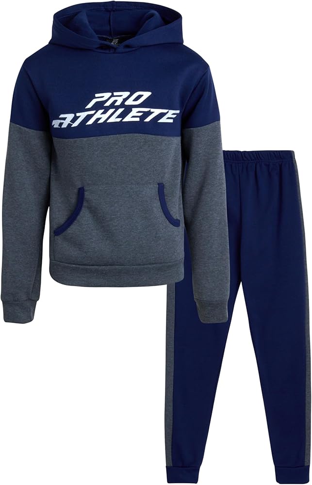 Boys' Sweatsuit Set - 2 Piece Fleece Pullover Hoodie and Jogger Sweatpants (8-16)