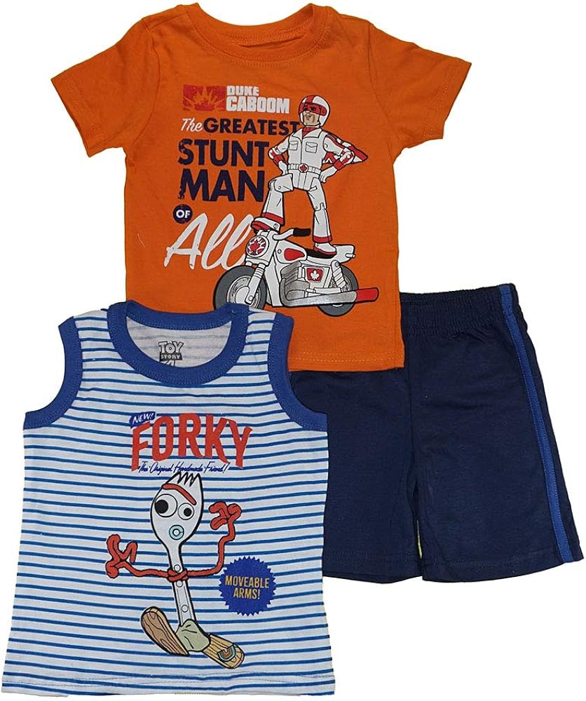 Little Boys Three-Piece Top & Short Set