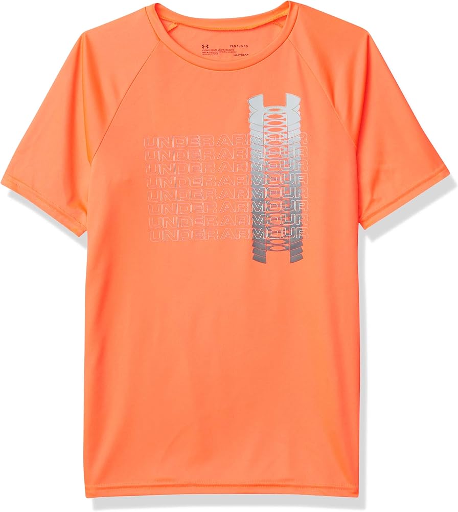 Under Armour Boys' Tech Glogradient Wordmark Short Sleeve T-Shirt