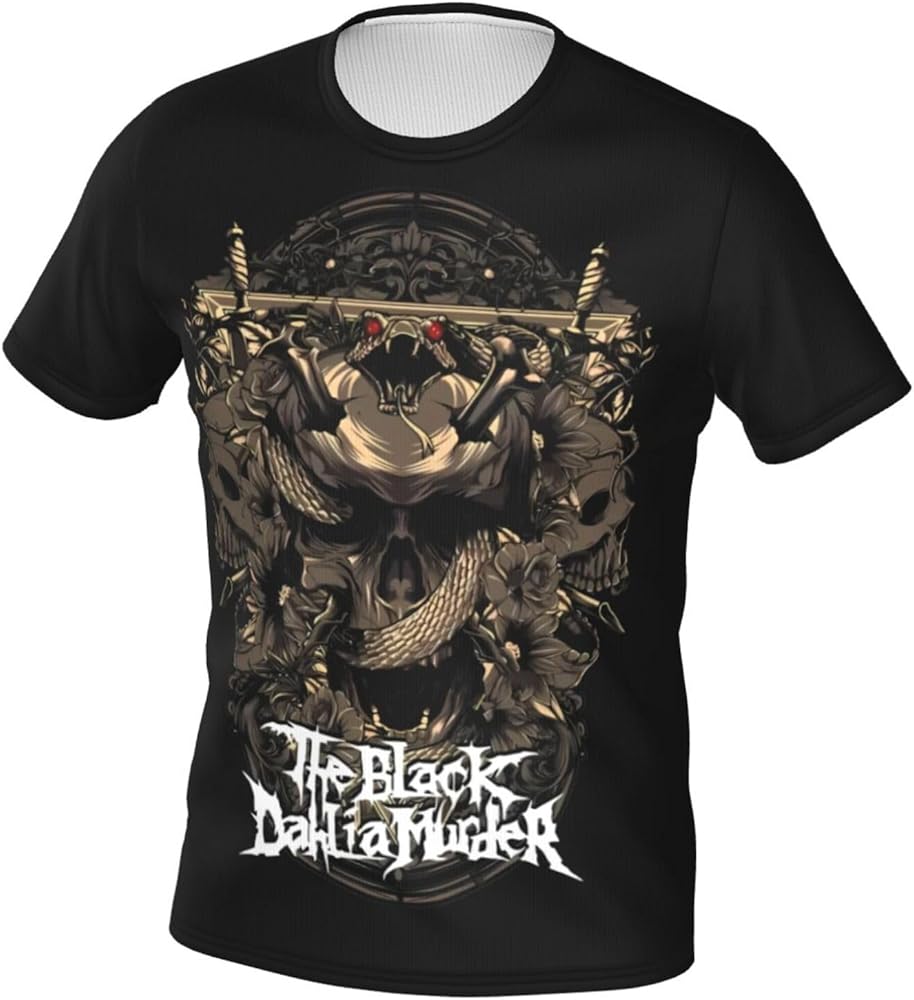 Rock Band T Shirts The Black Dahlia Murder Mens Summer Cotton Tee Crew Neck Short Sleeve Shirts