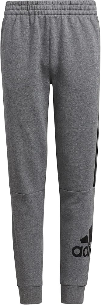 adidas Boy's Core Badge 21 Joggers (Big Kids) Charcoal Grey Large (14/16 Big Kids)