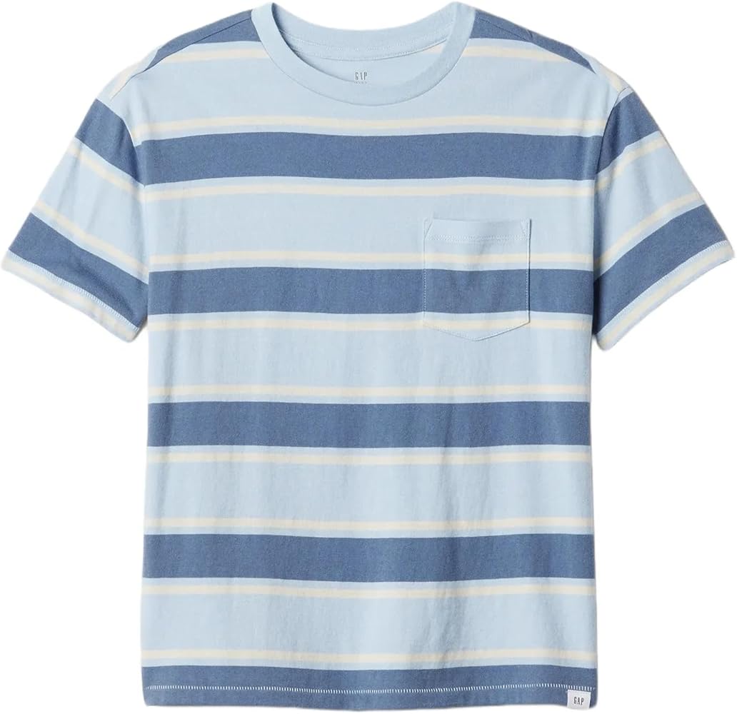 GAP Boys' Short Sleeve Crewneck Pocket Tee T-shirt