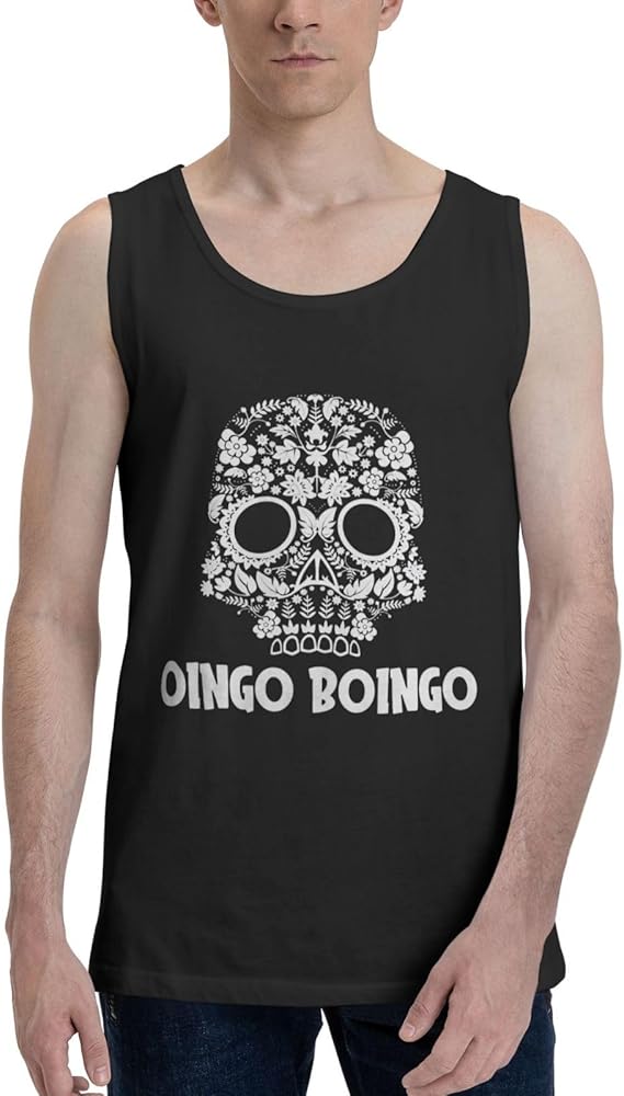 Oingo Boingo Band Tank Top T Shirt Man's Summer Sleeveles T-Shirts Fashion Exercise Vest Black