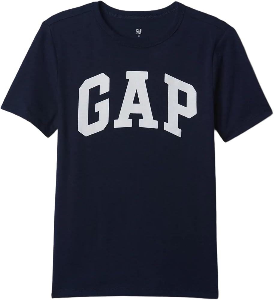 GAP Boys Short Sleeve Logo T-Shirt Tapestry Navy XS