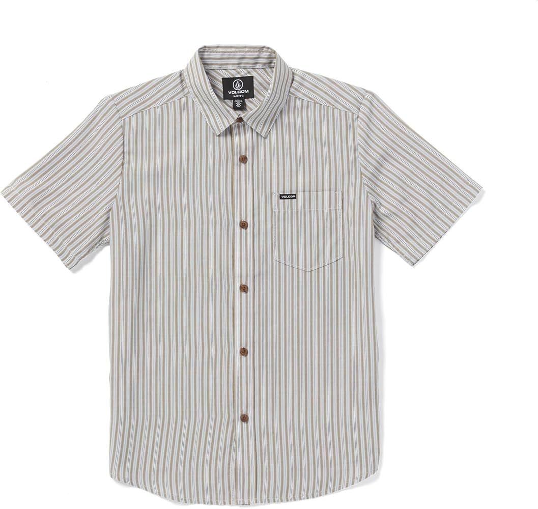 Volcom Big Boys Bar Stone Woven Short Sleeve Shirt