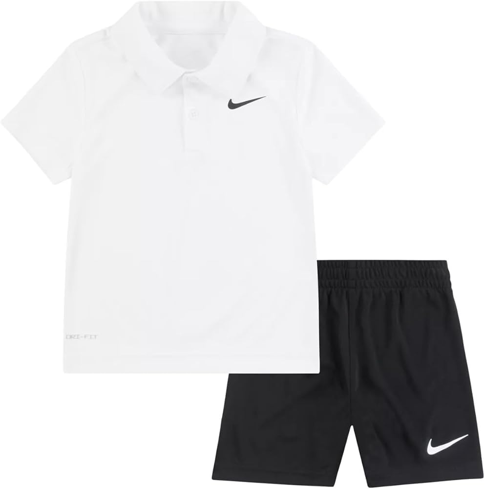 Nike Little Boys Dri-Fit Polo T-Shirt And Shorts 2 Piece Set