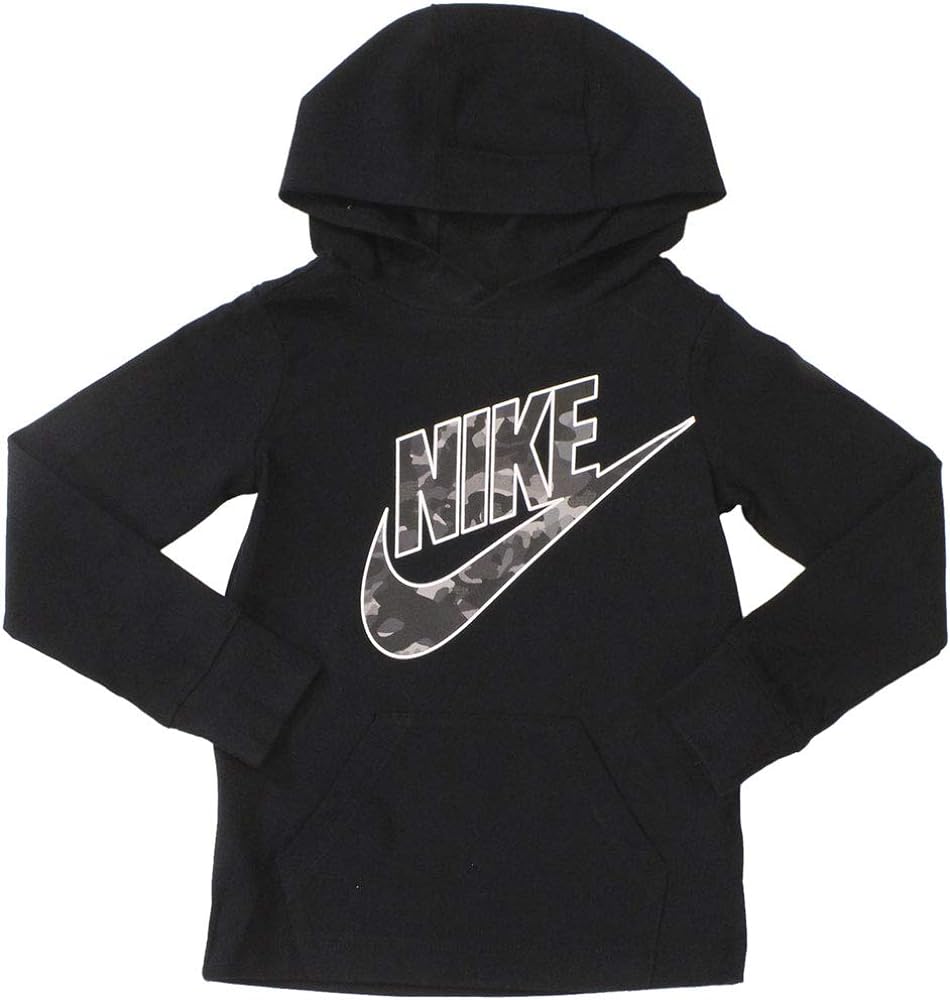 Nike Little Boy's Camo Logo Hooded Cotton Sweatshirt Shirt