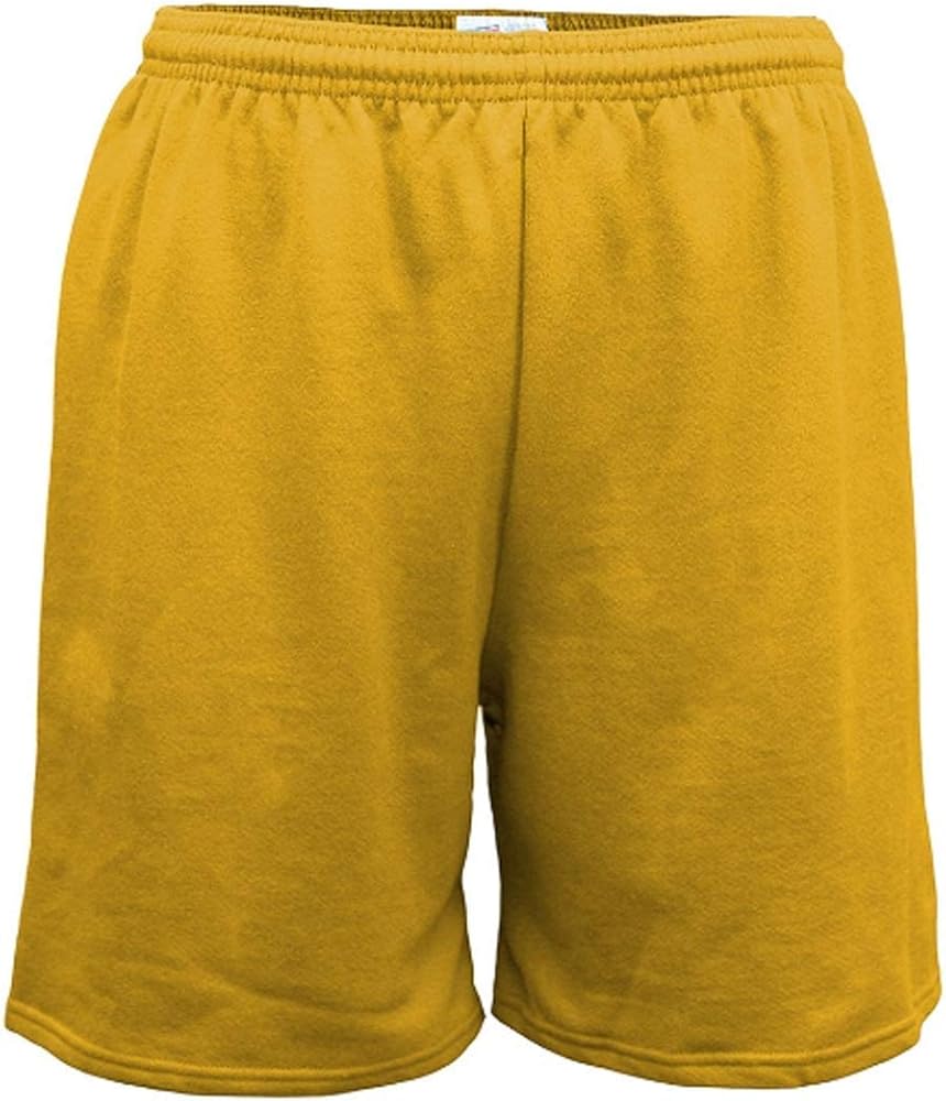 Soffe Youth Heavy Cotton Polyester Boys Shorts Gold