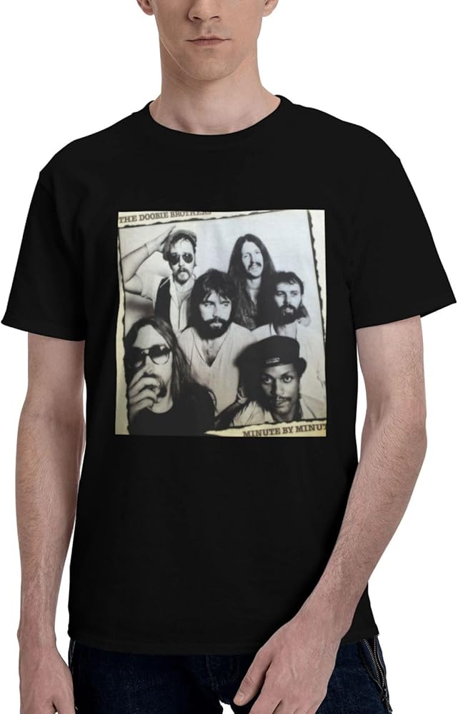 Men Summer Crew-Neck Tshirt for Doobie 1972 Brothers T-Shirt,Comfortable Short Sleeve T-Shirt Clothing