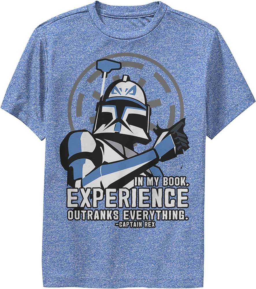 STAR WARS Clone Wars Outranks Everything Boy's Performance Tee