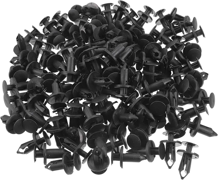 Car Front Fender Skirt Clip for Ford Escape 2008-2012 Durable No.N807389S/21030249/6503598 | Bumper Push Type Plastic Retainer Rivets Black 120 Pcs