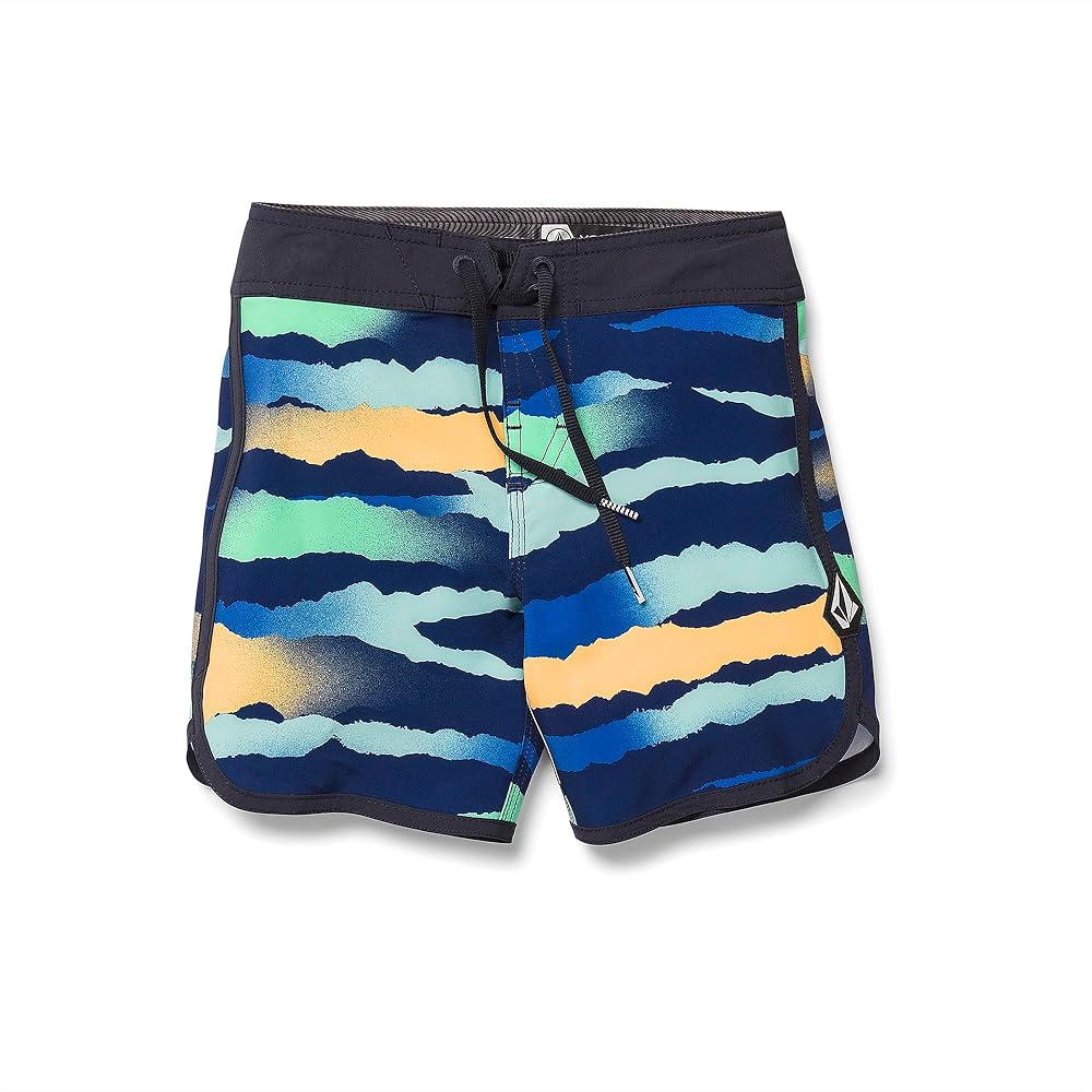 Volcom Little Boys Zebra Scallop Mod-Tech Boardshorts