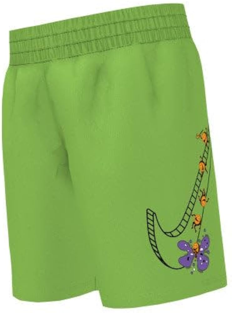 Nike Swim Boys' Pool Party Breaker 5" Volley Shorts Green Strike, 6, Green