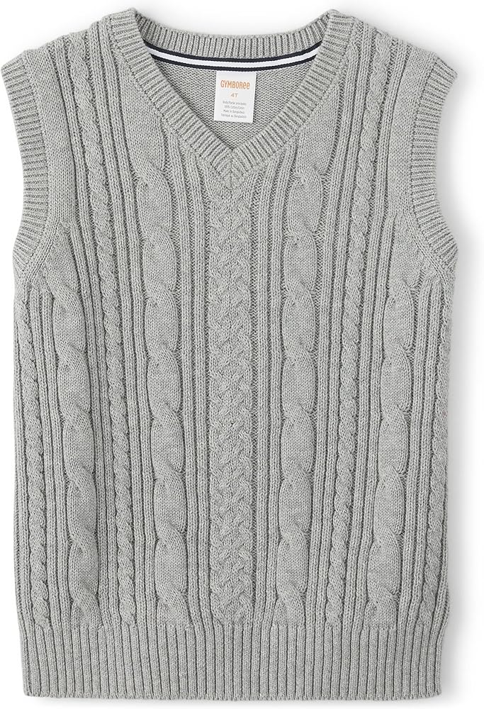 Gymboree Boys and Toddler V-Neck Cable Knit Sweater Vest