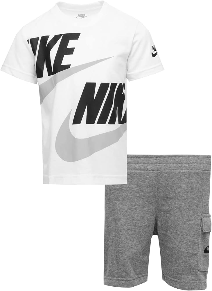 Nike Sportswear T-Shirt and Cargo Shorts Set (Toddler/Little Kids)