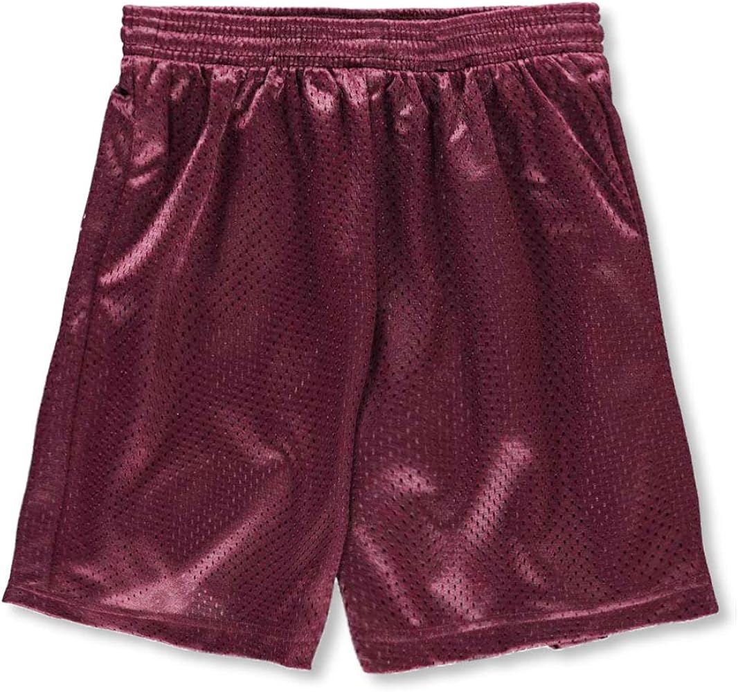 A4 Youth Athletic Shorts - Burgundy, m/10-12