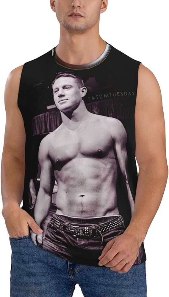 Channing Tatum Tank Tops Boys Lightweight Summer Casual Sleeveless Muscle Workout Running Gym T Shirts