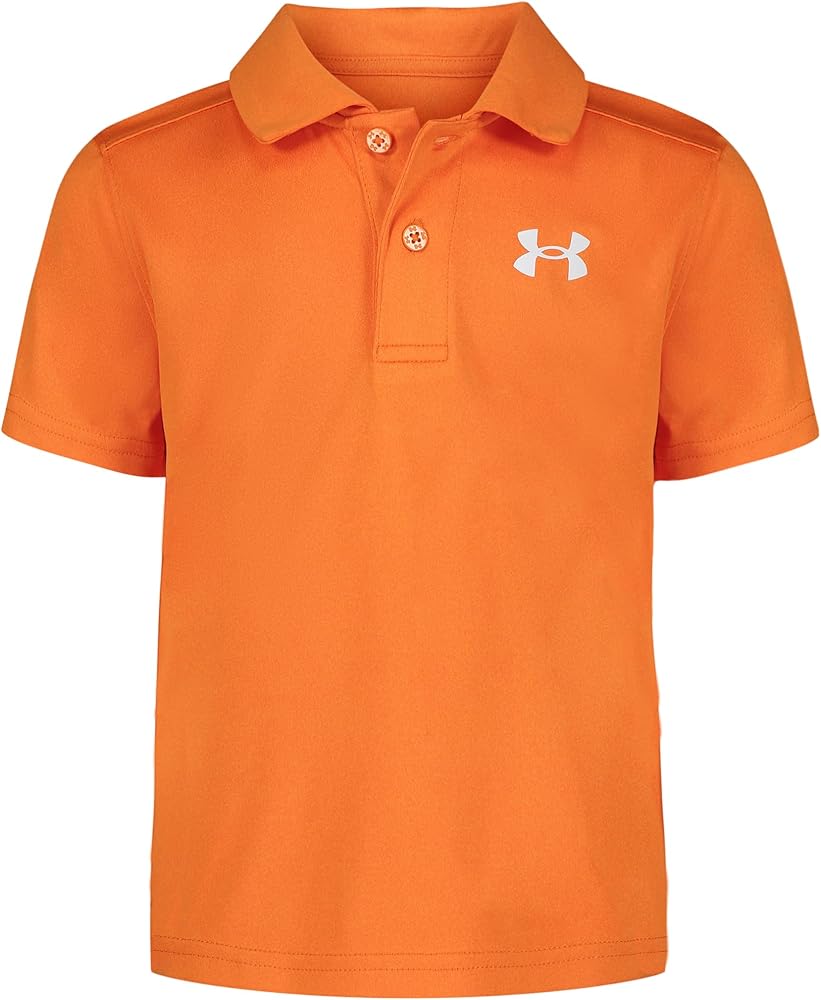 Under Armour Boys' Short Sleeve Ua Match Polo Collared Shirt, Chest Logo, Soft & Comfortable