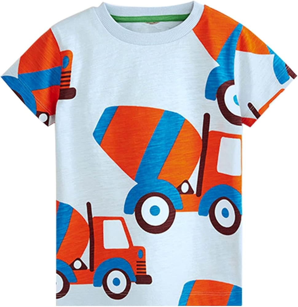 T-Shirt for Boys Short Sleeve Crewneck T-Shirts Top Tee Classic Summer Casual Shirt