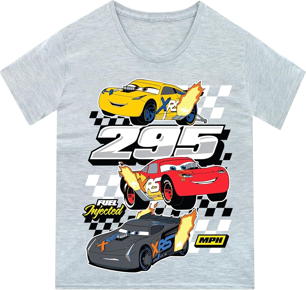 Disney Cars Shirt | Cotton T Shirt for Boys | Lightning McQueen Clothes | Boys Tshirt