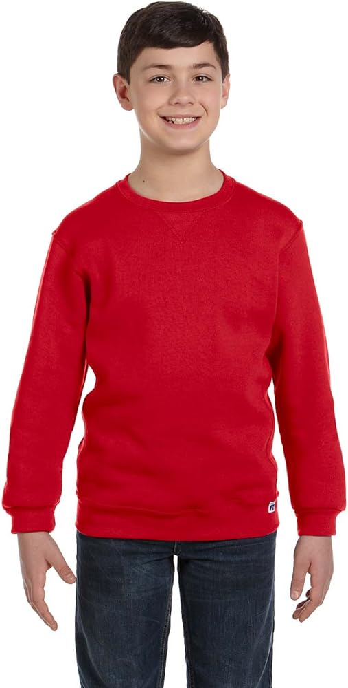 Russell Athletic Youth Dri-Power Fleece Sweatshirts, Moisture Wicking, Sizes S-XL