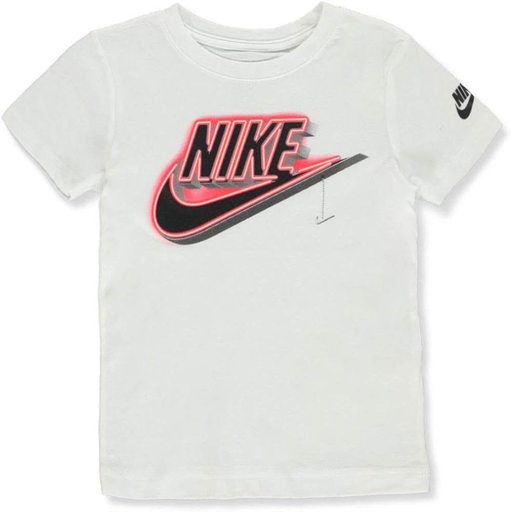 Nike Boys' Neon Logo T-Shirt - White, 4