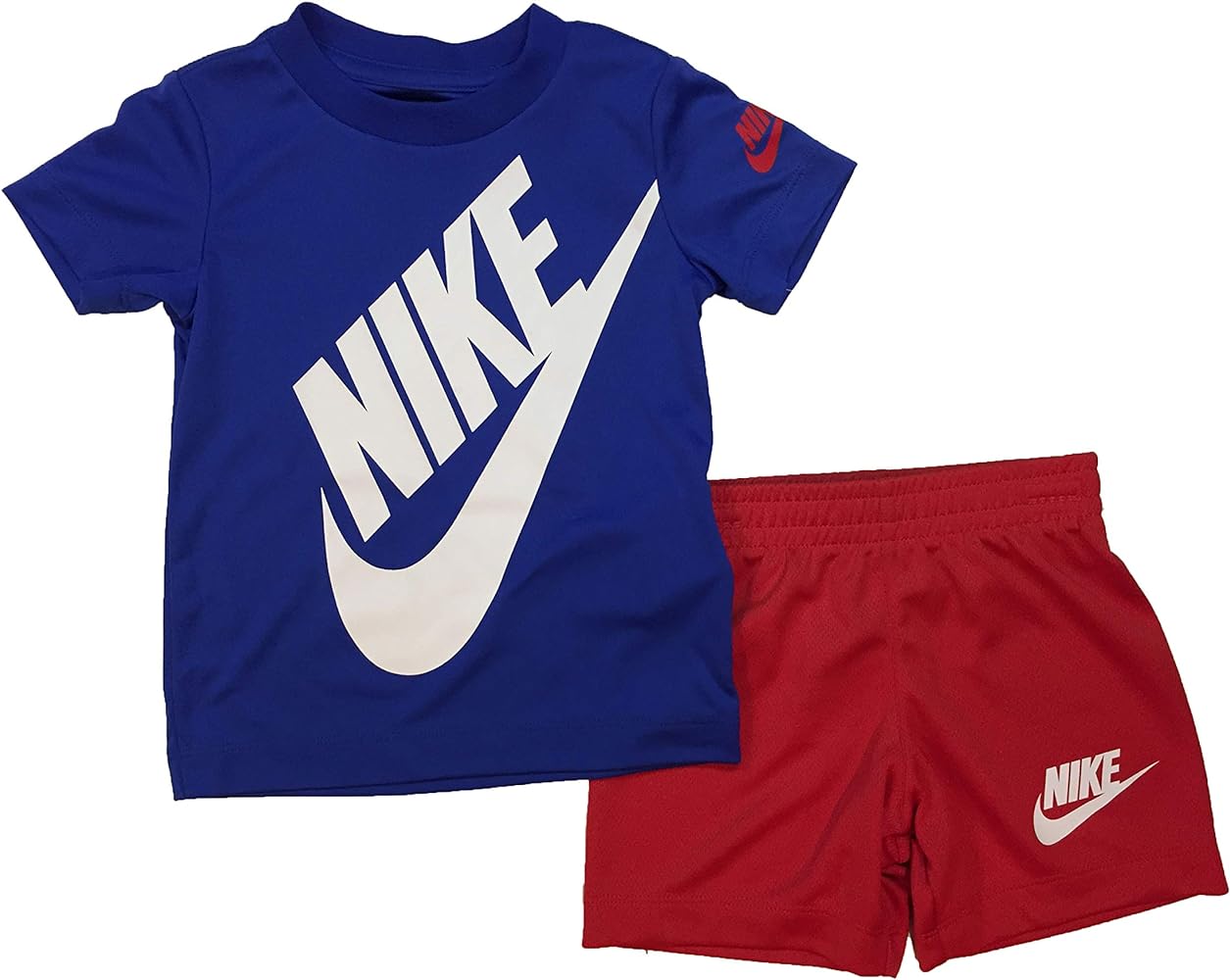 Nike Baby Boy's Short Sleeve Logo Graphic T-Shirt & Shorts Two-Piece Set (Toddler) University Red 4 Toddler