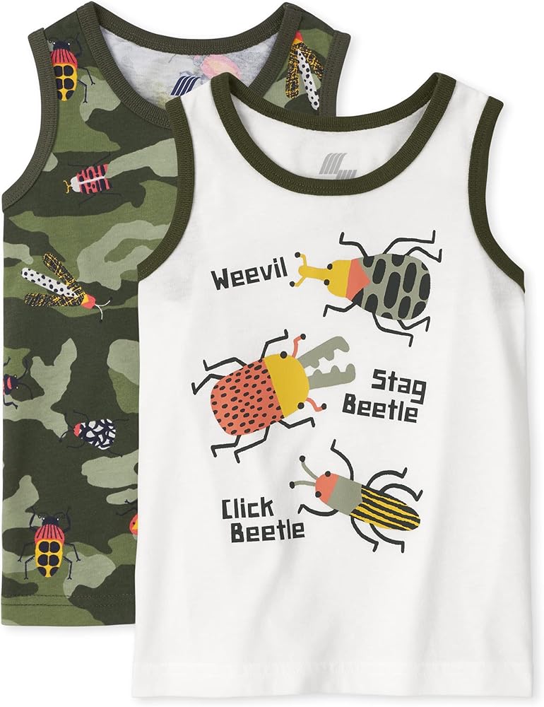 The Children's Place Toddler Boys Print Tank Top 2-Pack