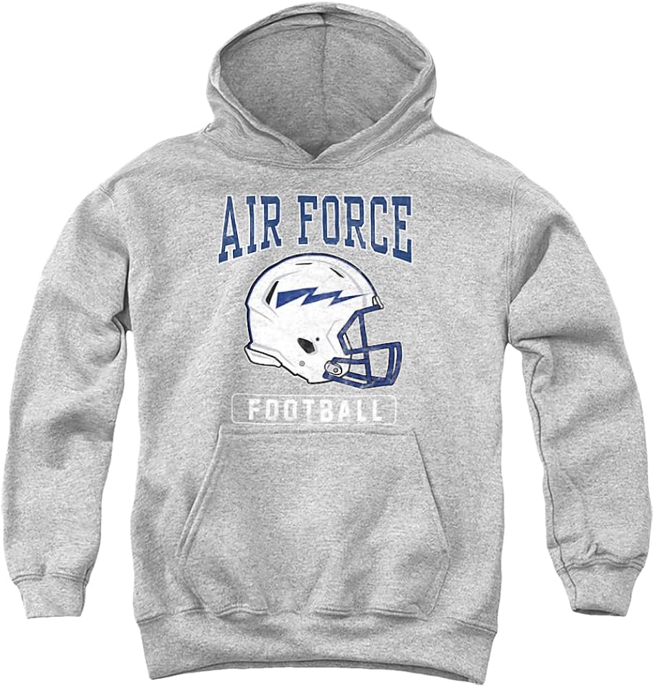 LOGOVISION U.S. Air Force Academy Official Football Helmet Youth Kids Boy/Girls Pull-Over Hoodie Sweatshirt