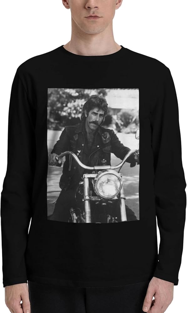 Sam Elliott T Shirts Men's Loose Fit Casual Athletic Long Sleeve Round Neck Cotton T Shirts Tops