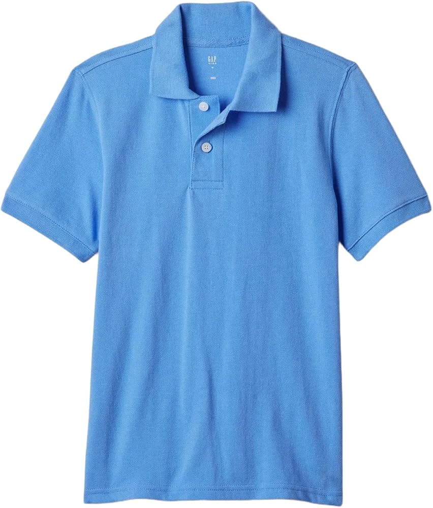 GAP Boys Short Sleeve Polo Union Blue L