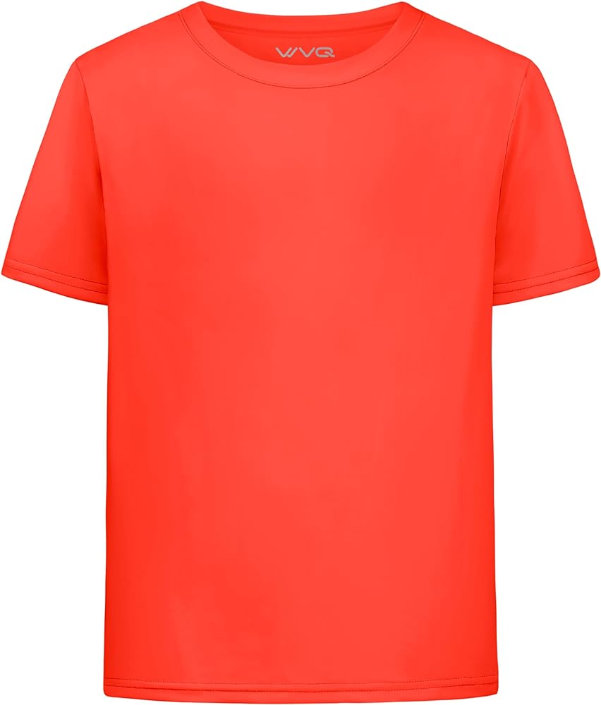 Youth Neon Shirt Boys UPF 50+ Dry Fit Athletic Short Sleeve T Shirts Kids Neon Shirt for Boys and Girls