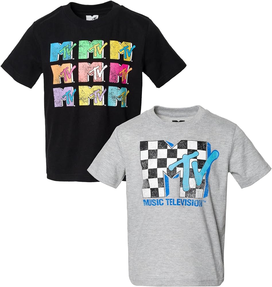 MTV 2 Pack Graphic T-Shirts Little Kid to Big Kid