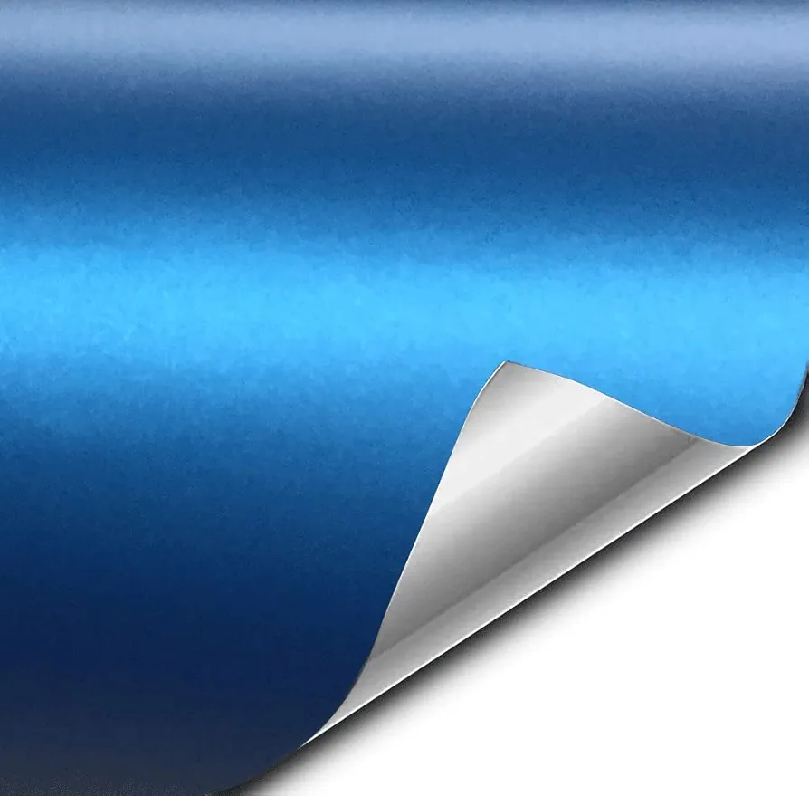 VViViD+ Matte Metallic Blue (Ghost) Vinyl Wrap Roll (1ft x 5ft)