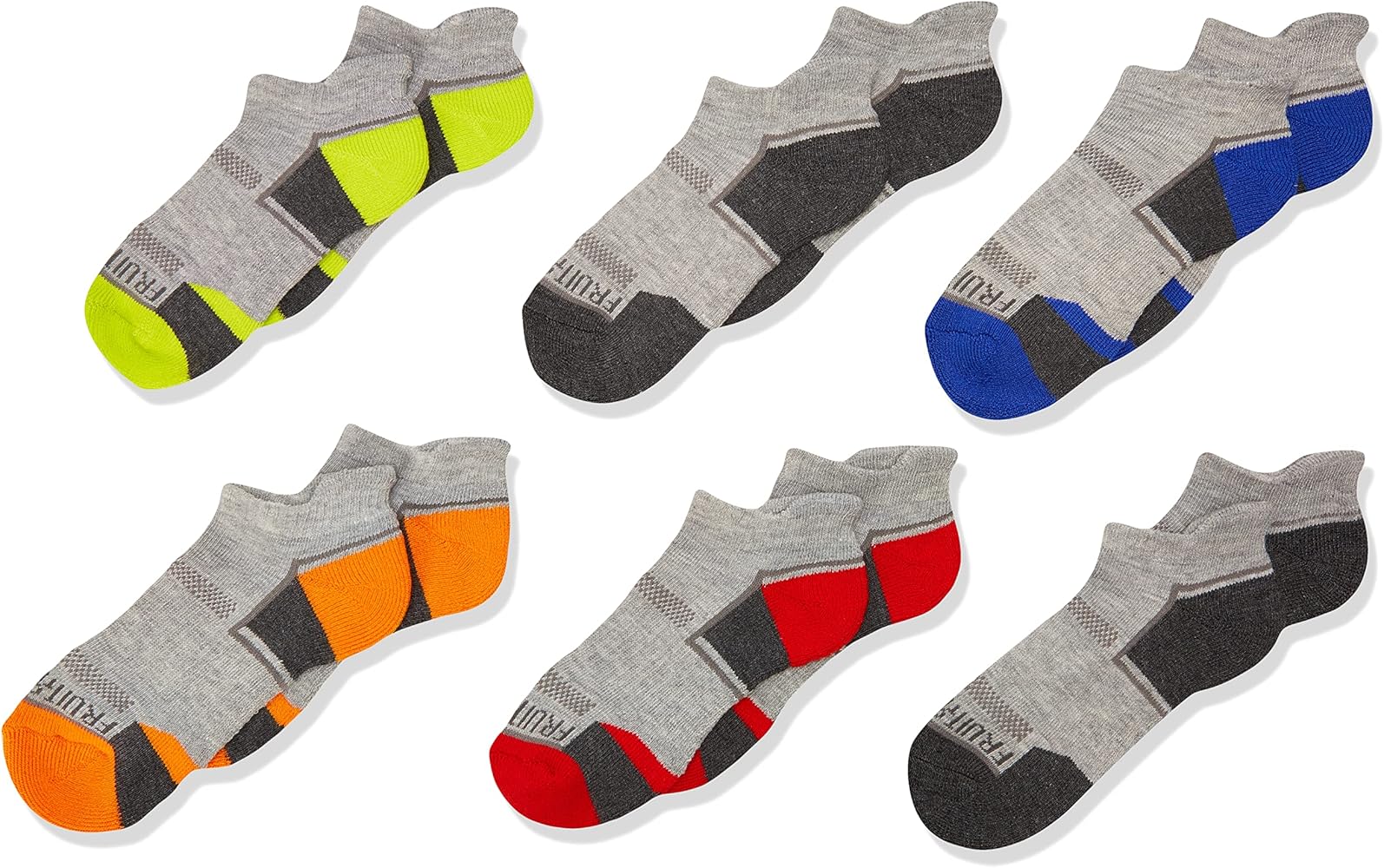 Fruit of the Loom Boys' Everyday Active Crew Socks-6 Pair Pack