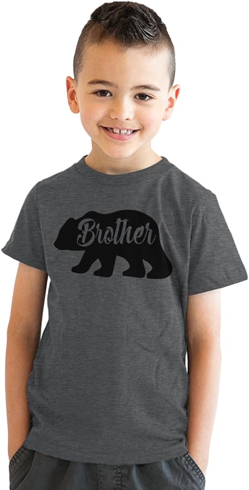 Youth Brother Bear T Shirt Cute Funny Family Sibling Tee Cool for Kids