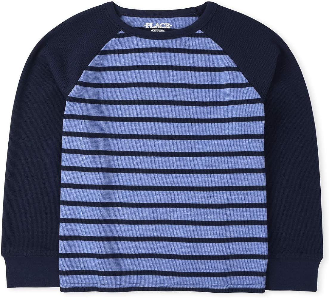 The Children's Place Boys' Striped Thermal Top