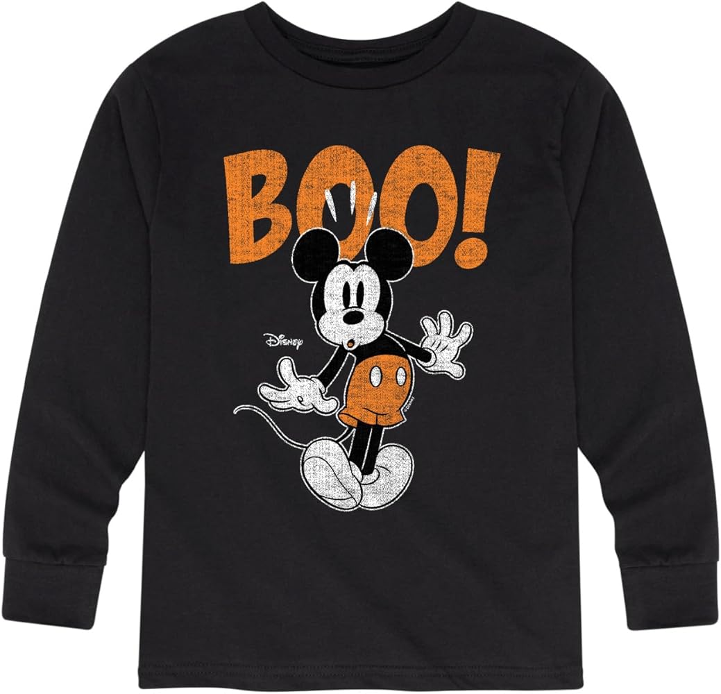 Disney Mickey & Friends - Spiderweb Logo - Toddler and Youth Long Sleeve Graphic T-Shirt