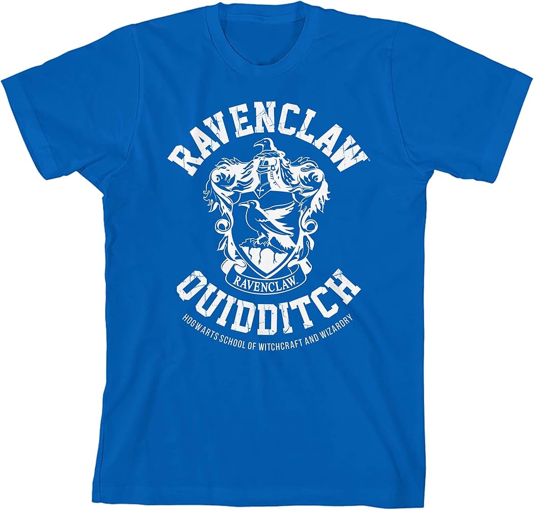 Harry Potter Ravenclaw Quidditch Boy's Royal Blue T-Shirt-L