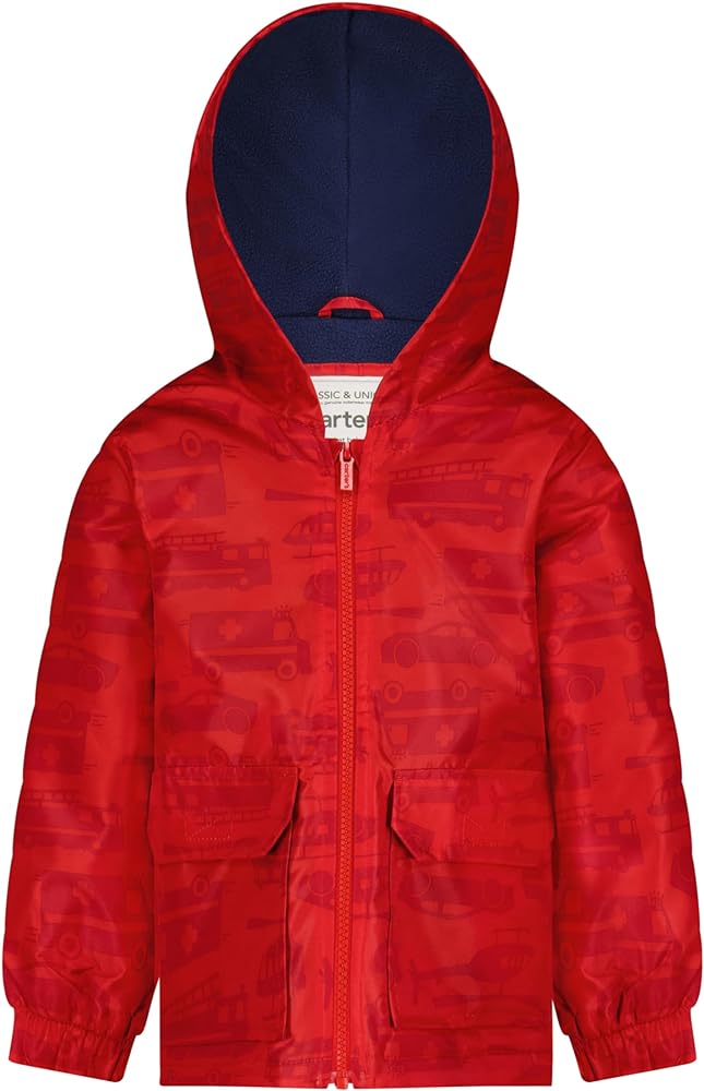 Carter's Toddler Boys Midweight Jacket, Warm, Hooded, Water-Resistant Winter Coat