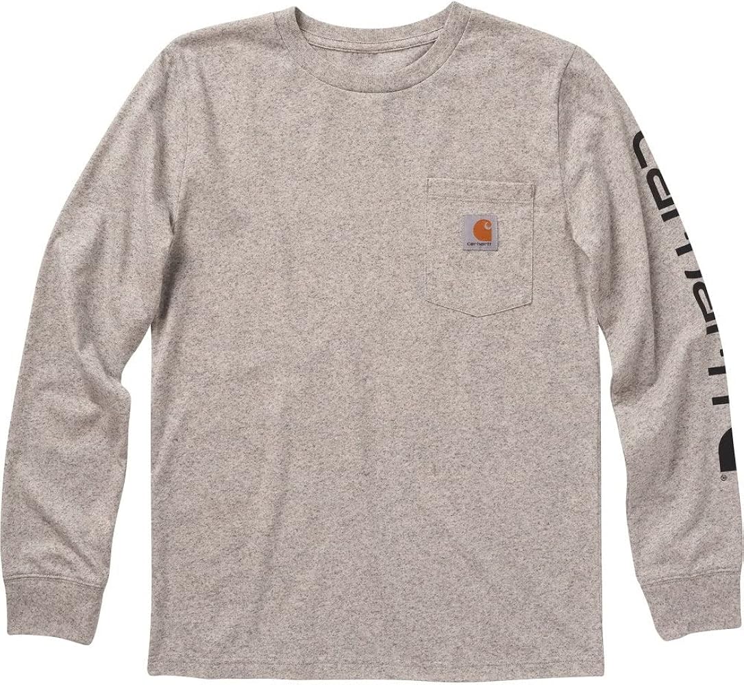 Carhartt Boys' Knit Long Sleeve Crewneck T-Shirt