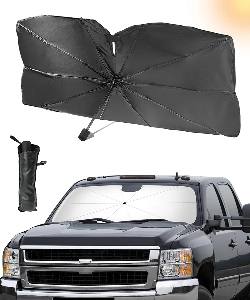 Foldable Car Windshield Sun Shade Umbrella,Car Accessories Car Window Shades,Car Window Covers Car Sun Shade,Car Windshield Sun Shade,Car Shade Windshield Cover Sun Shade for Car SUV Truck