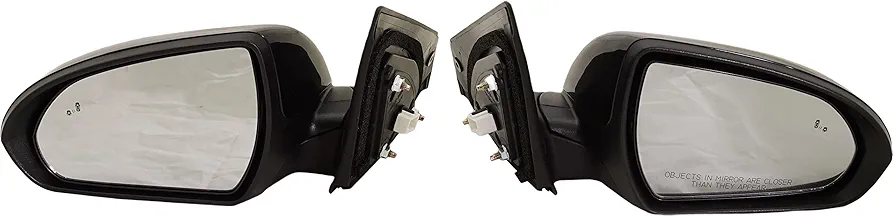 Garage-Pro Left & Right Power Heated Door Mirrors Compatible With Hyundai Elantra 2017-2020 With Blind Spot Detection Paintable Pair USA Built Vehicle