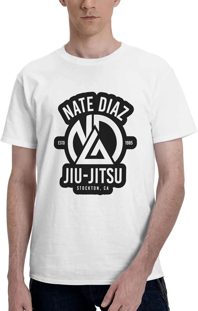 Nate Diaz T Shirt Boys Summer Comfortable Fit Soft Short Sleeve Round Neck Basic Tee Tops