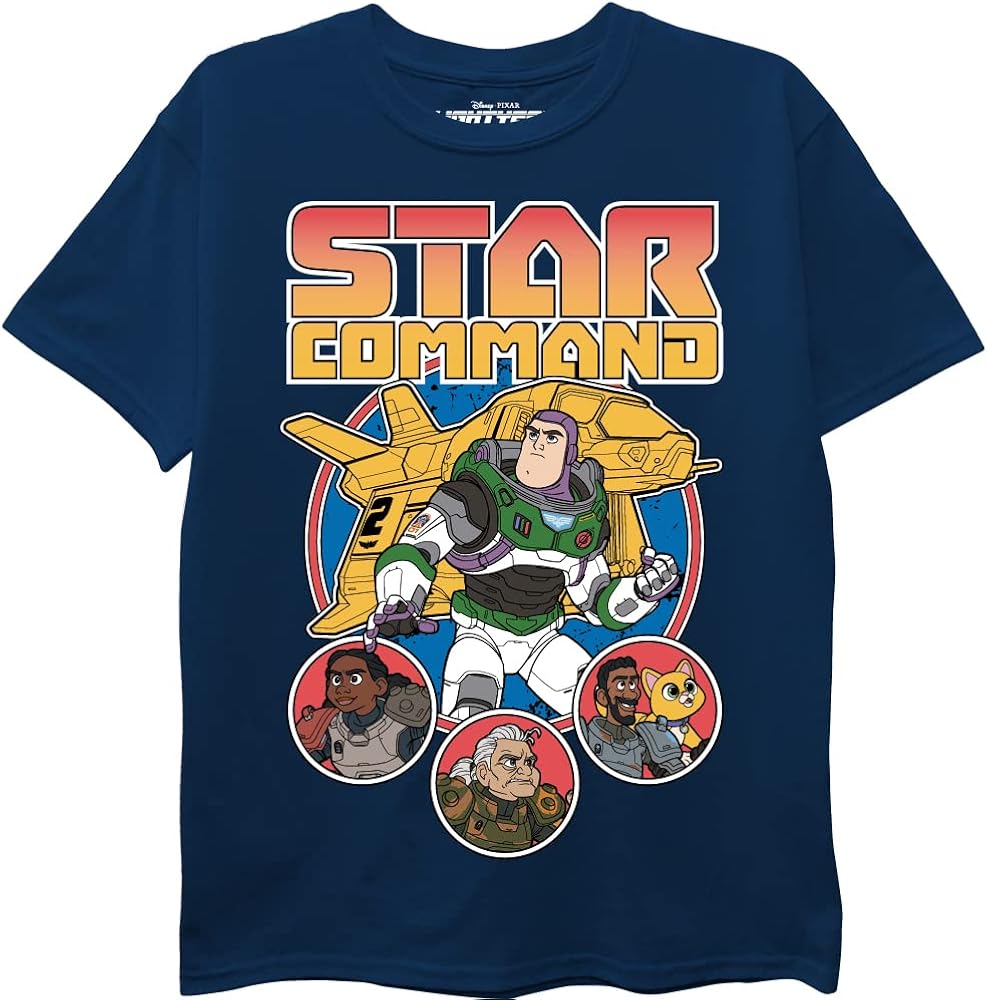 Disney Boys' Lightyear Star Command Short Sleeve Tee