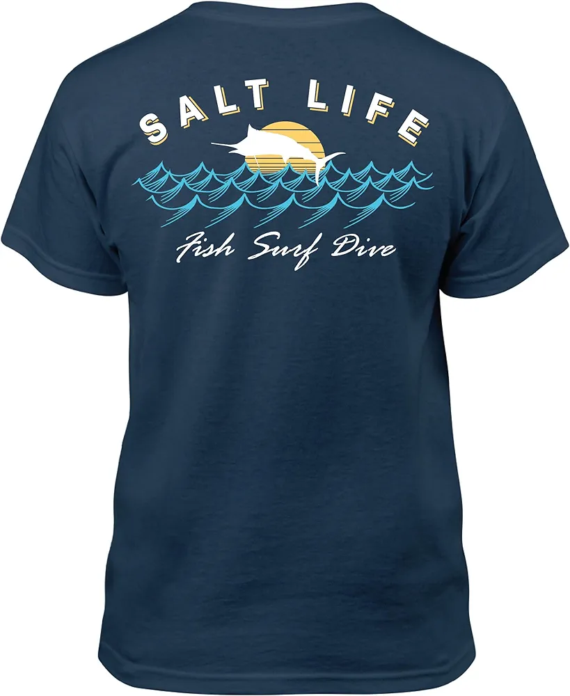 Salt Life Boys' Sunset Jumpers Youth Short Sleeve Classic Fit Shirt