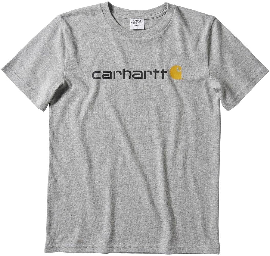 Carhartt Boys' Knit Short Sleeve Crewneck Logo T-Shirt