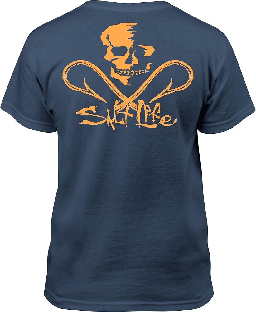 Salt Life Boy's Skull and Hooks Youth Short Sleeve Tee