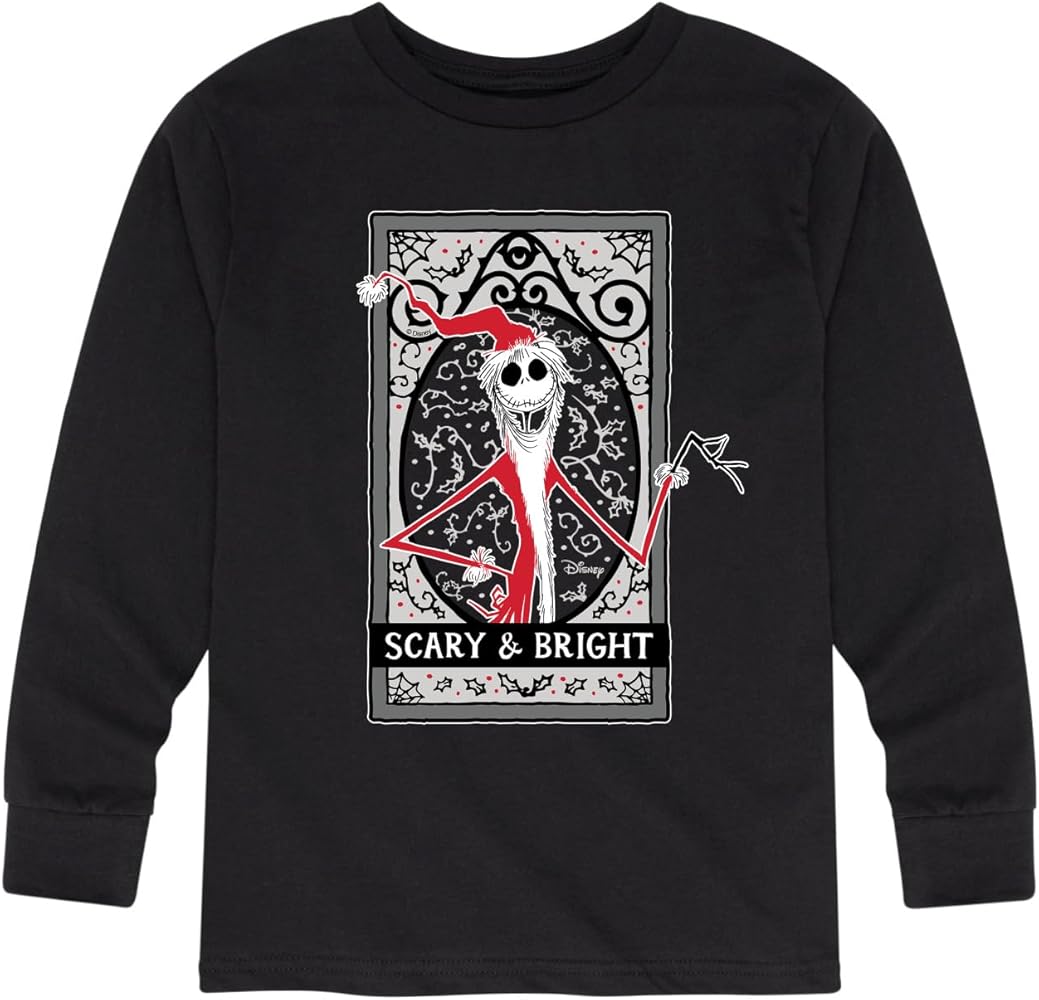 Disney The Nightmare Before Christmas - Scary and Bright - Toddler and Youth Long Sleeve Graphic T-Shirt