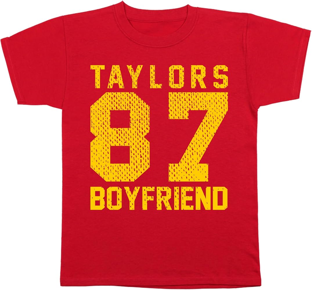 Taylors Boyfriend 87 - Funny Football Tailgate Party Outfit Cute top - Youth T-Shirt